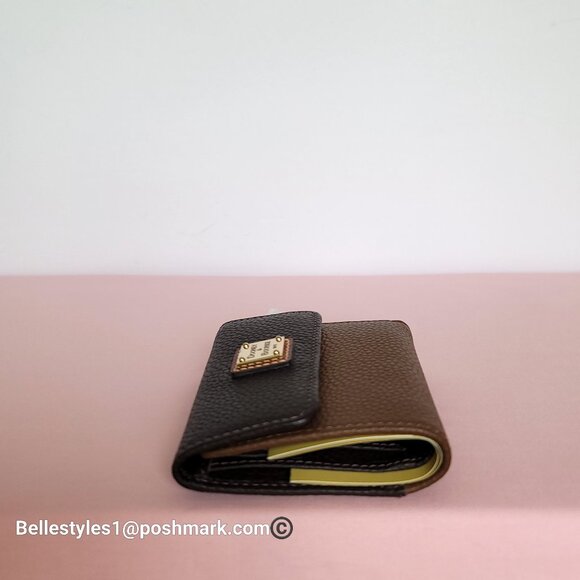 DOONEY & BOURKE Colorblock Small Flap Pebbled Leather Credit Card Bifold Wallet - Picture 9 of 16